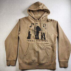 Jonas Brothers Hoodie Hooded Sweatshirt Sz S Concert Tour 2023 Band Unisex Beige